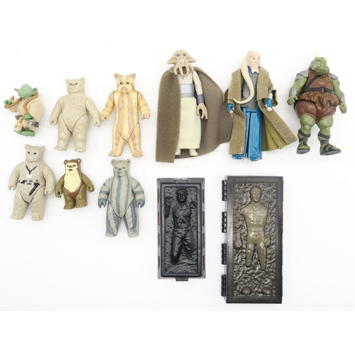 547 - Star Wars: a large collection of vintage small-scale action figures, marked G.M.F.G.I. Hong Kong 197... 