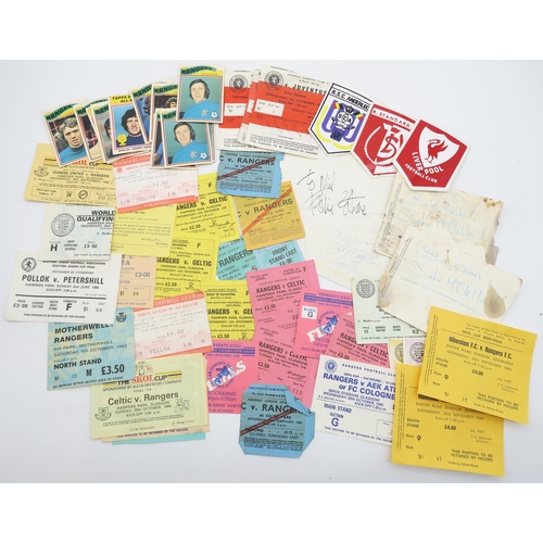 570 - A large collection of 1980s-era Rangers and Celtic F.C. football programmes and related ephemera, in... 