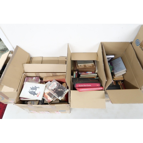 123 - A lot of fifteen assorted boxes of books (15)