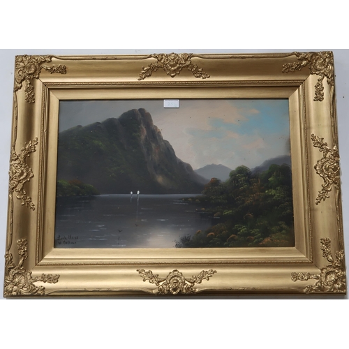 851 - W COLLINS Loch Ness and Ben Venue, signed, oil on board, 38 x 58cm (2)