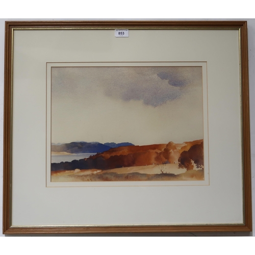 853 - MANNER OF WILLIAM RUSSELL FLINT Landscape, watercolour, 31 x 41cm