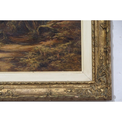 859 - MURRAY MACDONALD Lady Glen Kilkerrin,Ayrshire, signed, oil on canvas, dated, 1900,30 x 45cm... 