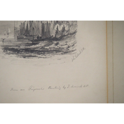 867 - JOHN EWBANK Windermere Lake and another, circa 1831, pencil drawing, 19 x 24cm and 22 x 18cm,WS Larg... 