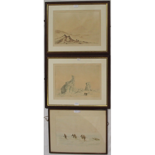 878 - AFTER EDWARD ADRIAN WILSON Four Antarctic Expedition lithographs (4)