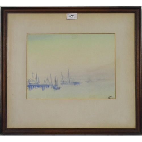 902 - ATTRIBUTED TO TEH HOCK AUN (MALAYSIAN b.1950) CAMPBELLTOWN Watercolour, signed lower right, 23.5 x 3... 