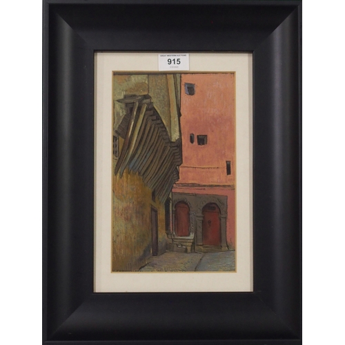 915 - ALEX GRAHAM MUNRO RSW (SCOTTISH 1903-1985) RUE DE ZOUAVRES Pastel on paper, signed lower l... 