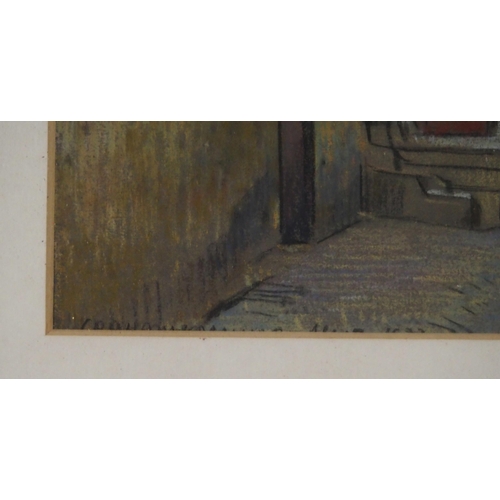 915 - ALEX GRAHAM MUNRO RSW (SCOTTISH 1903-1985) RUE DE ZOUAVRES Pastel on paper, signed lower l... 