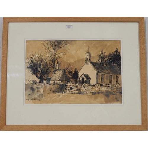 928 - TOM HOVEL SHANKS RSW RGI PAI (SCOTTISH 1921-2020) ARDENTINNY Watercolour, signed and title... 