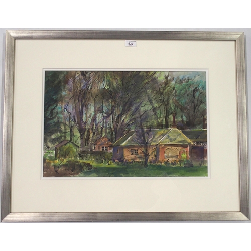 930 - TOM HOVEL SHANKS RSW RGI PAI (SCOTTISH 1921-2020) CULZEAN Watercolour, signed and titled l... 