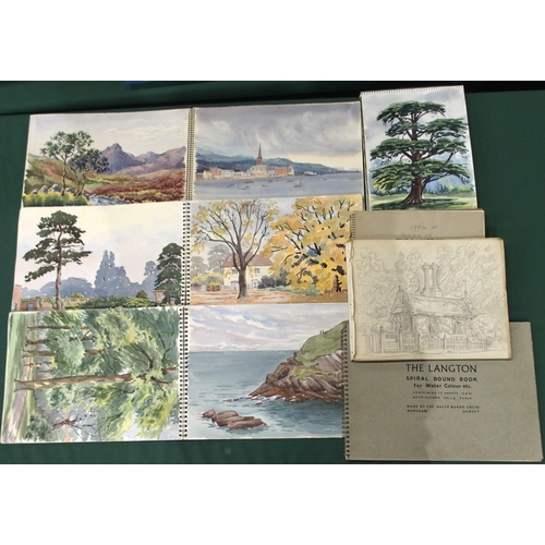 967 - GEORGE GODFREY (SCOTTISH CONTEMPORARY) A quantity of sketchbooks (7)