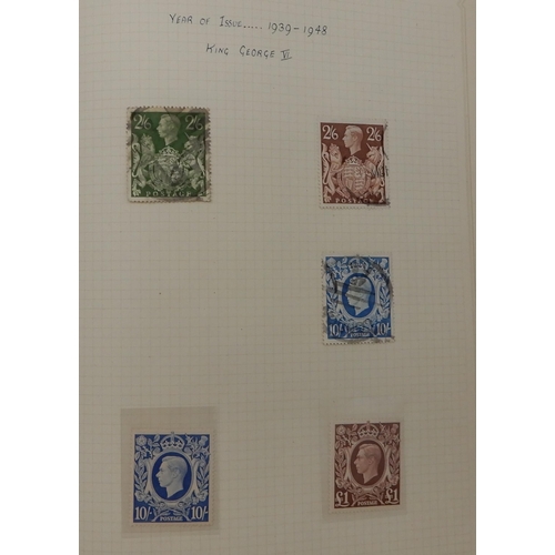 352 - GREAT BRITAIN  a small collection of stamps from 1840 to 1946 to include 1/d black full margin 1840,... 