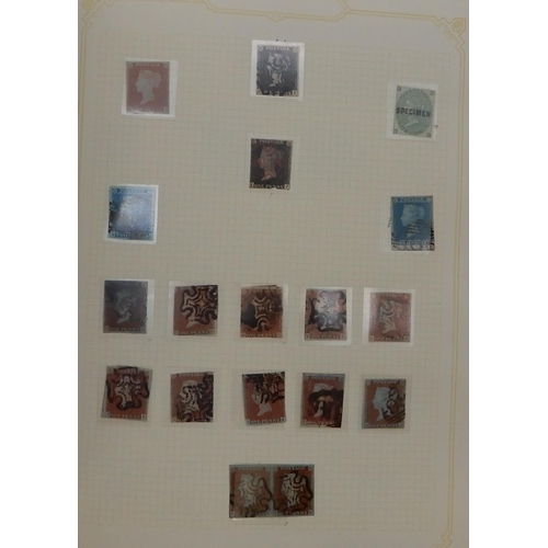 352 - GREAT BRITAIN  a small collection of stamps from 1840 to 1946 to include 1/d black full margin 1840,... 