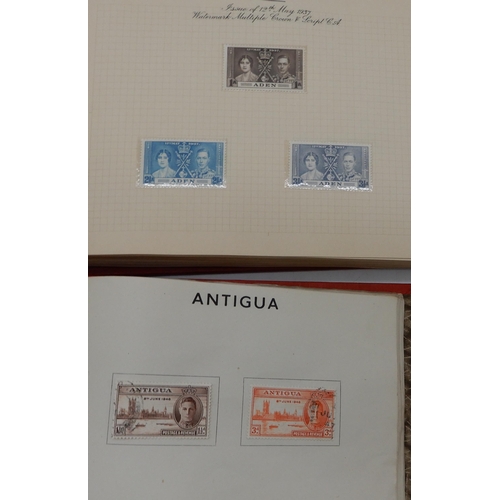 353 - A lot comprising The Victory Stamp Album by Dombey Bros Ltd, The Colonial & Dominion Postage Sta... 