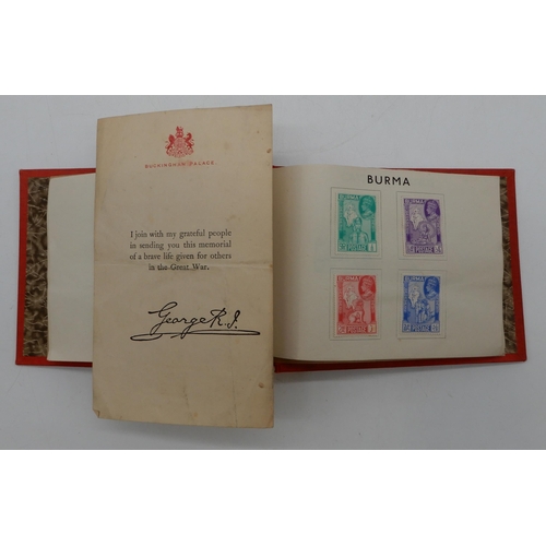 353 - A lot comprising The Victory Stamp Album by Dombey Bros Ltd, The Colonial & Dominion Postage Sta... 