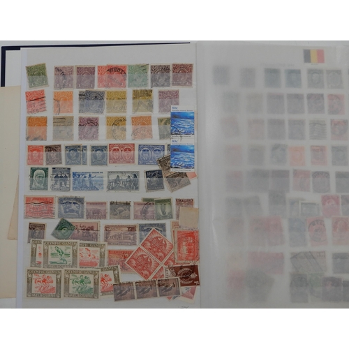 355 - A world stamp collection in with interesting U.S.A on sheets, Spain, Greece etc all periods covered