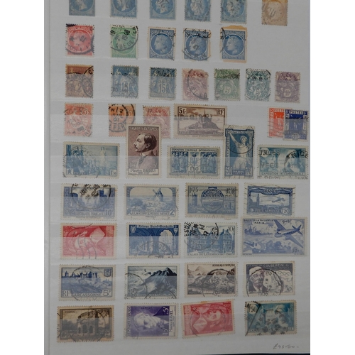 355 - A world stamp collection in with interesting U.S.A on sheets, Spain, Greece etc all periods covered