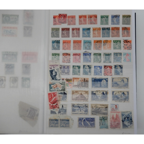 355 - A world stamp collection in with interesting U.S.A on sheets, Spain, Greece etc all periods covered