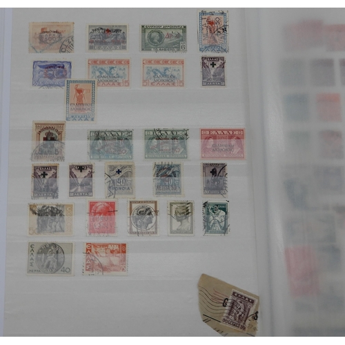 355 - A world stamp collection in with interesting U.S.A on sheets, Spain, Greece etc all periods covered