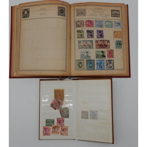 355 - A world stamp collection in with interesting U.S.A on sheets, Spain, Greece etc all periods covered