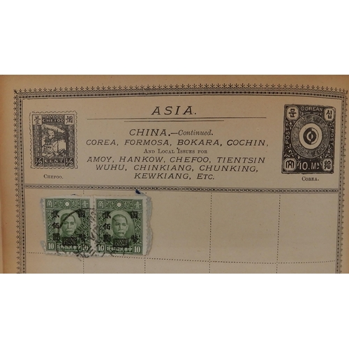 355 - A world stamp collection in with interesting U.S.A on sheets, Spain, Greece etc all periods covered