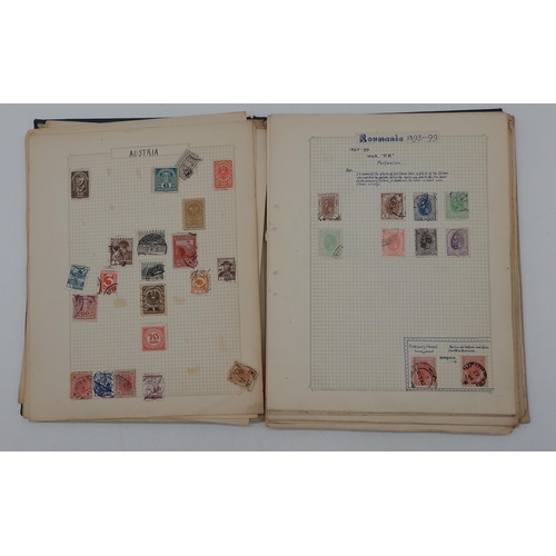 355 - A world stamp collection in with interesting U.S.A on sheets, Spain, Greece etc all periods covered