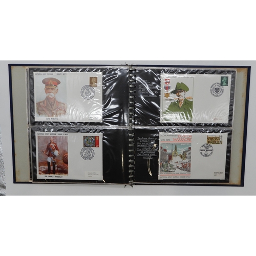 356 - A collection, in eight albums, of commemorative and definitive stamps in cylinder blocks including r... 