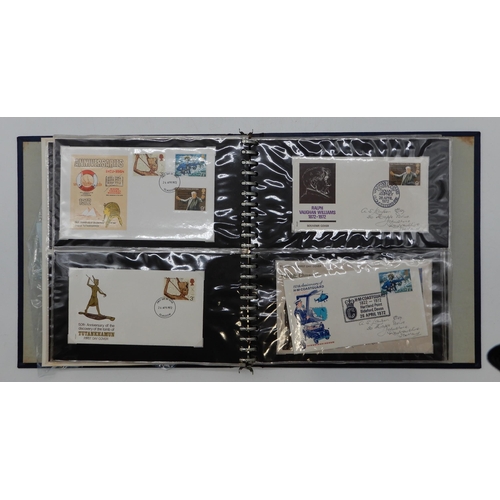 356 - A collection, in eight albums, of commemorative and definitive stamps in cylinder blocks including r... 