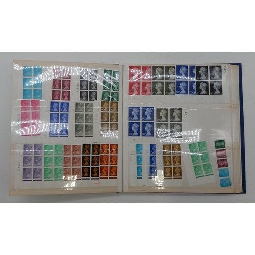 356 - A collection, in eight albums, of commemorative and definitive stamps in cylinder blocks including r... 