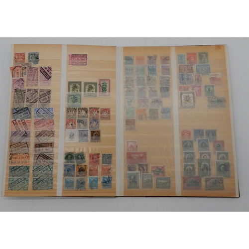 357 - Worldwide stamp collection in five albums and on stock cards. Many thousands of stamps included. Man... 