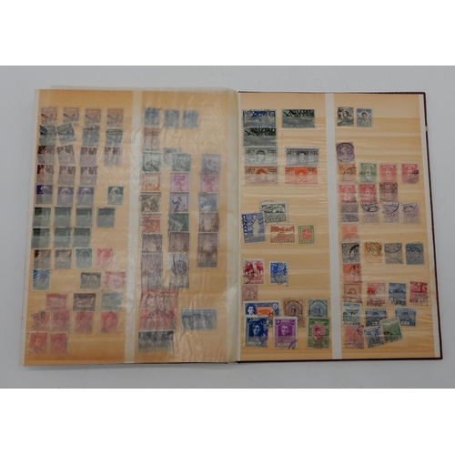 357 - Worldwide stamp collection in five albums and on stock cards. Many thousands of stamps included. Man... 