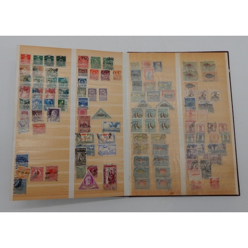 357 - Worldwide stamp collection in five albums and on stock cards. Many thousands of stamps included. Man... 