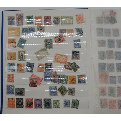 357 - Worldwide stamp collection in five albums and on stock cards. Many thousands of stamps included. Man... 