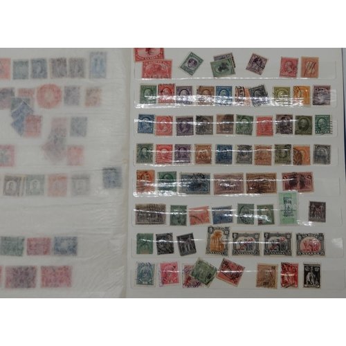 357 - Worldwide stamp collection in five albums and on stock cards. Many thousands of stamps included. Man... 