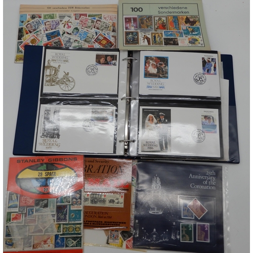 358 - Commemorative stamps and covers, The Royal Wedding Stamp Album Prince Andrew and Lady Fergusson 1986