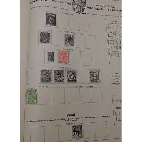 361 - An early  German Schaubek stamp album together with note book of stamps and loose examples