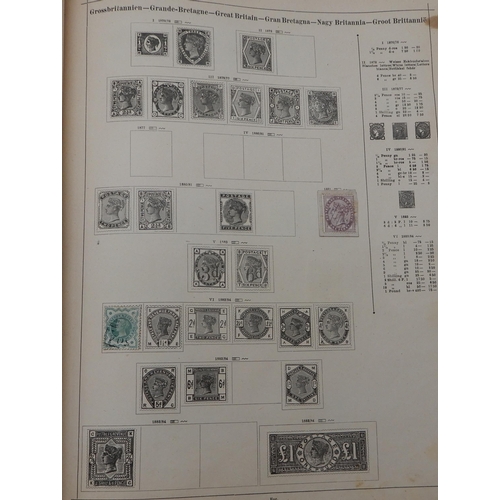 361 - An early  German Schaubek stamp album together with note book of stamps and loose examples