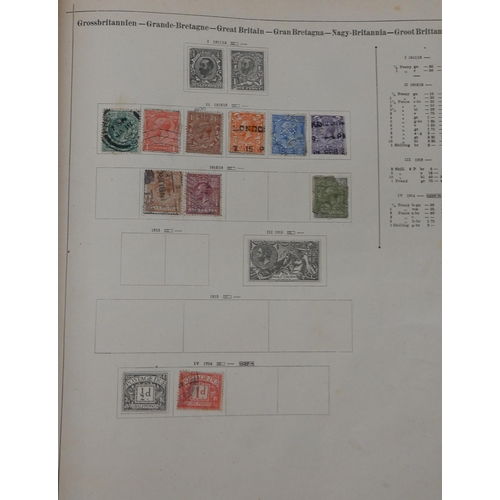 361 - An early  German Schaubek stamp album together with note book of stamps and loose examples