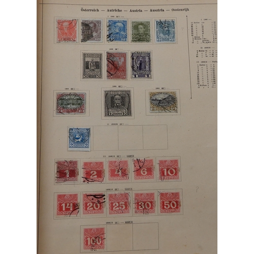 361 - An early  German Schaubek stamp album together with note book of stamps and loose examples