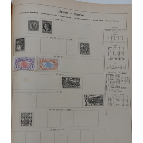 361 - An early  German Schaubek stamp album together with note book of stamps and loose examples