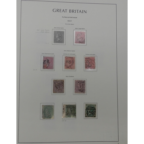 363 - Great Britain a collection in six albums from 1840 to 1980's with 1/d black, many line engraved 1/d ... 