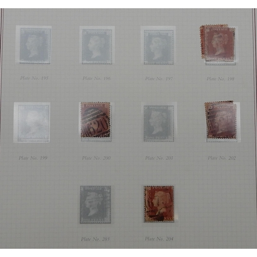 363 - Great Britain a collection in six albums from 1840 to 1980's with 1/d black, many line engraved 1/d ... 