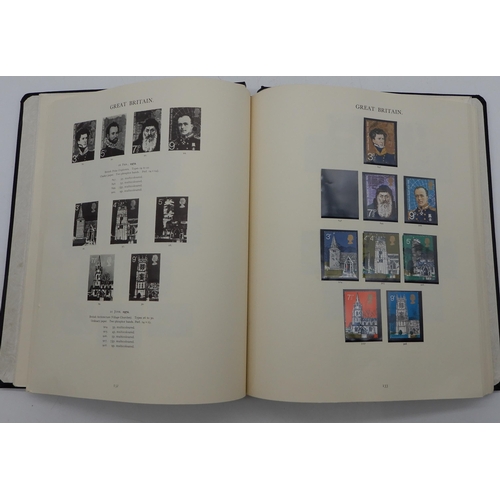 363 - Great Britain a collection in six albums from 1840 to 1980's with 1/d black, many line engraved 1/d ... 