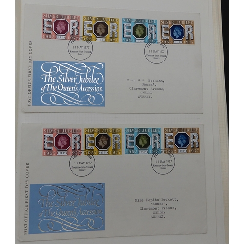 363 - Great Britain a collection in six albums from 1840 to 1980's with 1/d black, many line engraved 1/d ... 