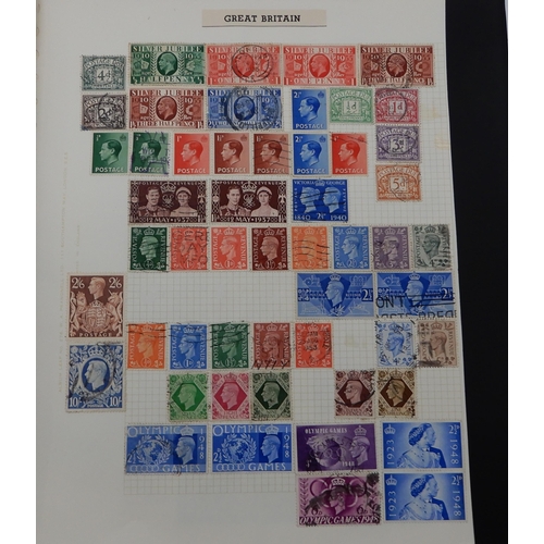 363 - Great Britain a collection in six albums from 1840 to 1980's with 1/d black, many line engraved 1/d ... 