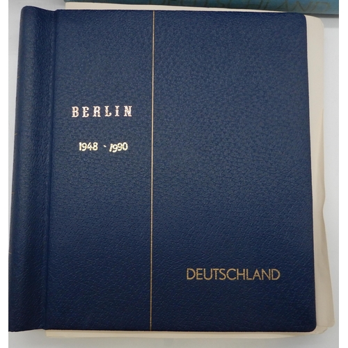 368 - GERMANY a quantity of stamps mint and used in albums to include DDR, Berlin Allied Zones, Federal Re... 