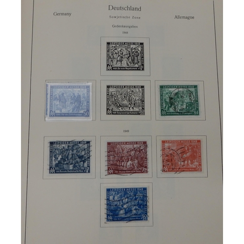 368 - GERMANY a quantity of stamps mint and used in albums to include DDR, Berlin Allied Zones, Federal Re... 