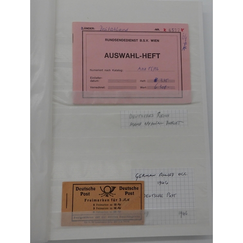 369 - GERMANY a stock book to include a group of booklets with September 1937, August 1941, Welfare Fund 1... 