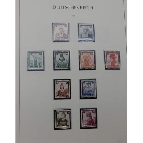 370 - GERMANY THIRD REICH 1933-1945 an album fairly complete, to include sg576A 1935 philatelic exhibition... 