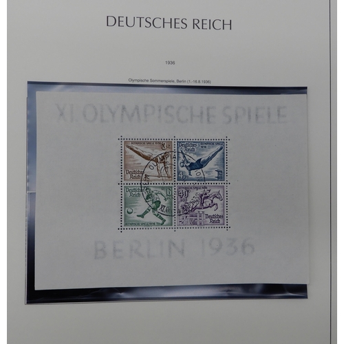 370 - GERMANY THIRD REICH 1933-1945 an album fairly complete, to include sg576A 1935 philatelic exhibition... 