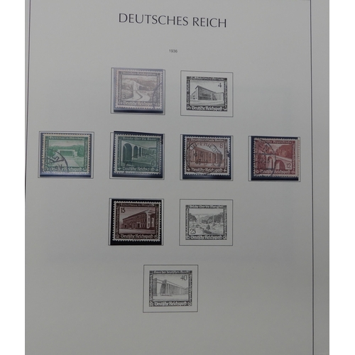 370 - GERMANY THIRD REICH 1933-1945 an album fairly complete, to include sg576A 1935 philatelic exhibition... 